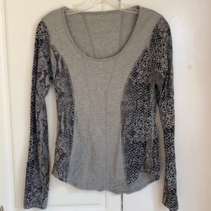 Lululemon snakeskin long sleeve